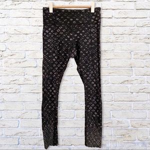 lululemon athletica Black Geometric Leggings